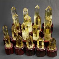 CrystalSupplier Extra Large Citrine Point/Citrine Tower/Citrine Wand/Grid(Size:,60mm,70mm,80mm,90mm,100mm,110mm,120mm,130mm,140mm,150mm,200mm,Custom Size)