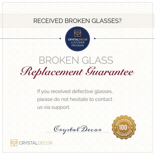  [아마존베스트]Crystalex Crystal Brandy and Cognac Snifter Glasses Set of 6 / Elegant and Durable Bohemian Glass, Suitable for Whiskey, Brandy, Durable and Completely Lead-Free/ 13.5 Ounces / 400 Millilite