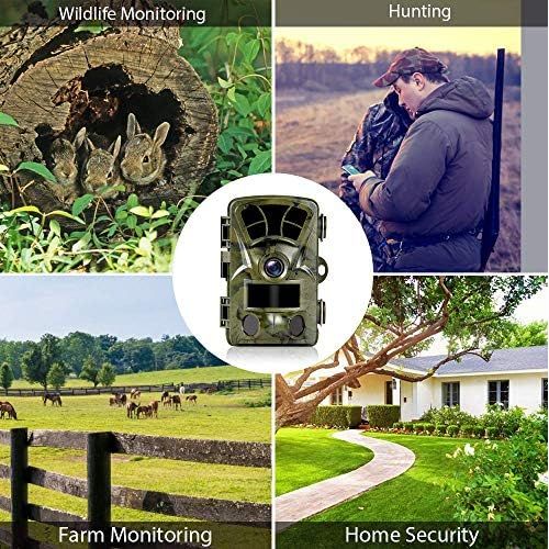  [아마존베스트]Ctronics WLAN Wildlife Camera with Motion Sensor 4K 20MP, Built-in WiFi Hunting Camera, 0.2 Second Trigger, Infrared Night Vision, 120° Wide Angle, Supports 512GB SD Card, IP66 Wat