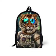 CuMagical Tiger School Backpack for Kids Cartoon Elementary Big Book Bag