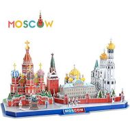 [아마존 핫딜] [아마존핫딜]CubicFun 3D Puzzle City Architectural Model Kits Toys, Moscow Russia Cityline Collection