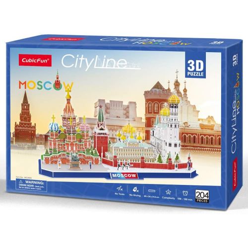  [아마존 핫딜] [아마존핫딜]CubicFun 3D Puzzle City Architectural Model Kits Toys, Moscow Russia Cityline Collection