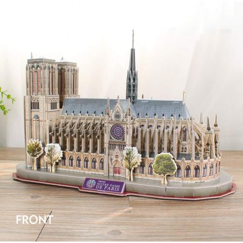  [아마존베스트]CubicFun National Geographic 3D Puzzle Architectural Model Kits for Notre Dame de Paris, France