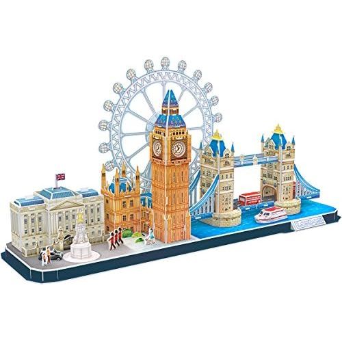  [아마존베스트]CubicFun 3D Puzzle London Cityline Architecture Building Model Kits Collection Toys for Adults and Child, MC253h