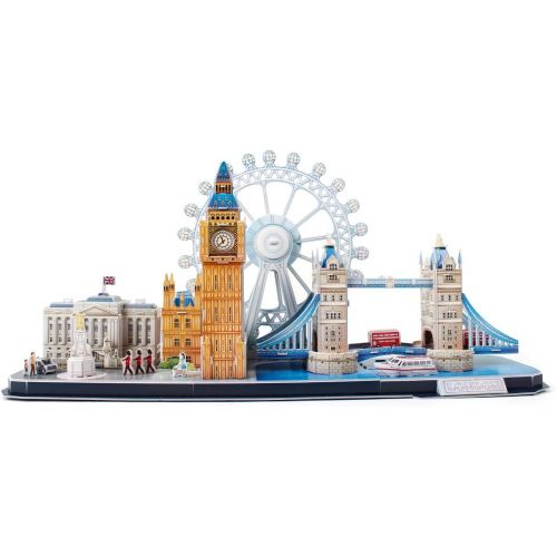  [아마존베스트]CubicFun 3D Puzzle London Cityline Architecture Building Model Kits Collection Toys for Adults and Child, MC253h