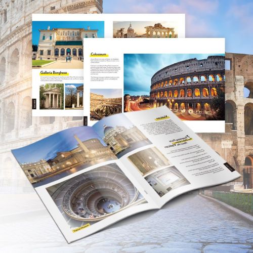  [아마존베스트]CubicFun National Geographic 3D Puzzles Italy Rome Colosseum Architecture Model Kits Toys for Adults and Children with a Booklet