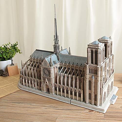  CubicFun 3D Architecture Model Kits Puzzle Challenge for Adults,as Hobbies Gifts,Notre Dame de Paris France