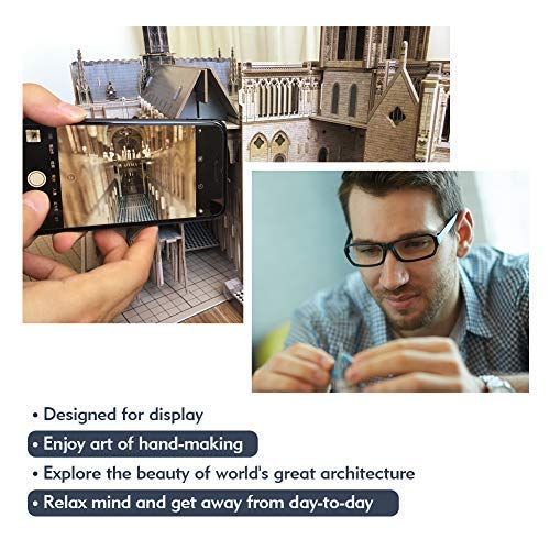  CubicFun 3D Architecture Model Kits Puzzle Challenge for Adults,as Hobbies Gifts,Notre Dame de Paris France