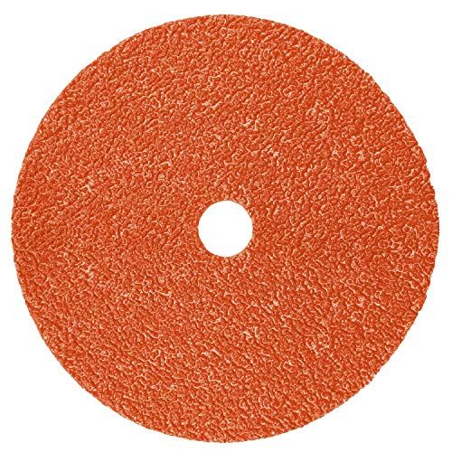 쓰리엠 3M Cubitron II Fibre Disc 987C, Precision Shaped Ceramic Grain, 4-12 Diameter, 80+ Grit, Orange (Pack of 100)