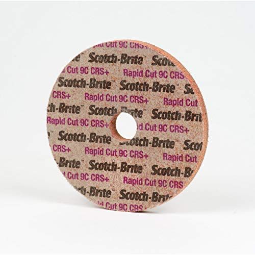 쓰리엠 3M Scotch-Brite(TM) Rapid Cut Unitized Wheel, Ceramic Aluminum Oxide, 3 Diameter x 14 Width, 38 Center Hole Diameter, Extra Coarse+ Grit (Pack of 40)