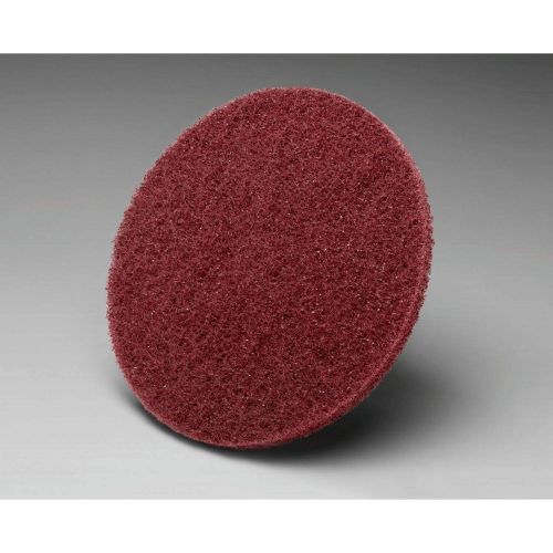  Cubitron Scotch-Brite Roloc High Strength Disc TR, Aluminum Oxide, 3 Diameter, Medium Grit, Maroon (Pack of 100)