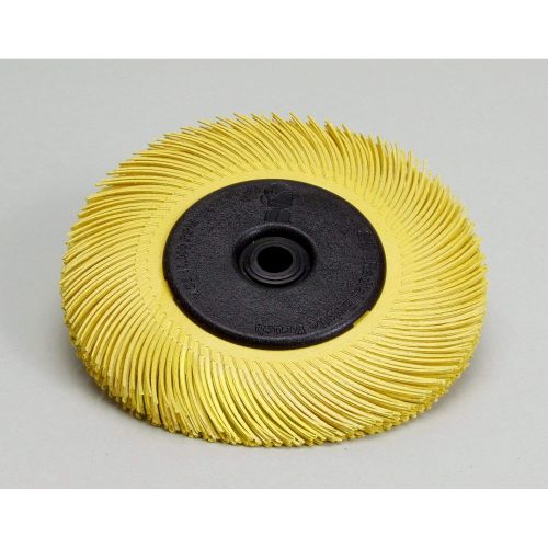  Scotch-Brite(TM) Radial Bristle Brush Replacement Disc T-A 80 Refill, Aluminum OxideCubitron, 6000rpm, 6 Diameter, 80 Grit, Yellow (Pack of 40)