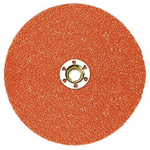 쓰리엠 3M(TM) Cubitron(TM) II Fibre Disc 987C TN Quick Change, Ceramic Aluminum Oxide, WetDry, 5 Diameter, 36 Grit, Orange (Pack of 25)