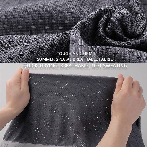  Cuby Breathable Baby Carrier Mesh Fabric, Ideal for Summers/Beachhe Adjustable Ring Sling Baby Carrier. Ergo Friendly (Gray)