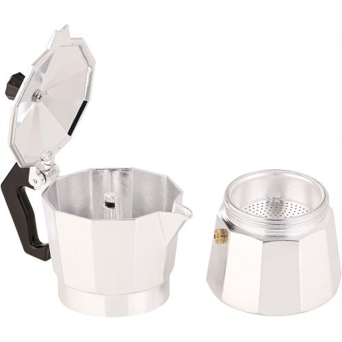  Cucina di Modena Espressokocher Induktion: Espressokocher fuer 3 Tassen, Gas-, Elektro- & Glaskeramik-Herd, 150 ml (Espressokocher fuer Induktionsherd)