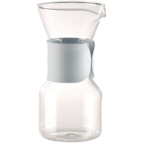  Cucina di Modena Edelstahlfilter Kaffee: Glas-Kaffeebereiter mit Edelstahl-Filter (Glaskaraffe)