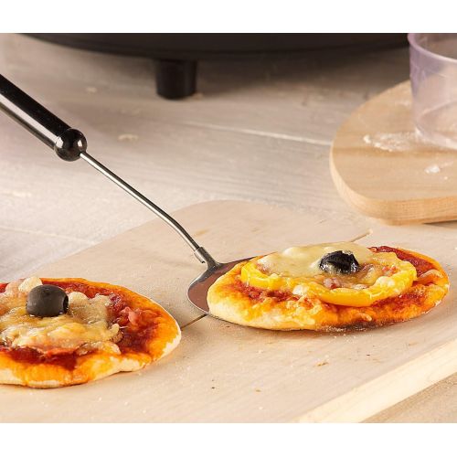  Cucina di Modena Pizzadom: Pizzaofen mit echter Terrakotta-Haube fuer 4 Personen (Mini Pizza Stein Ofen)