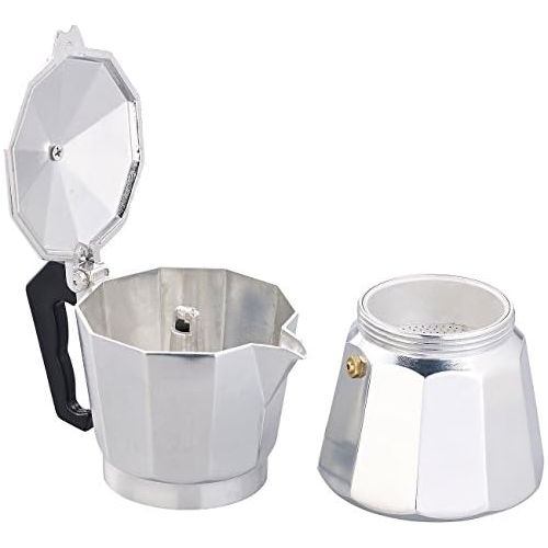  [아마존베스트]Cucina di Modena Espresso pot: espresso maker for 6 cups, suitable for induction cookers, 300 ml (Espresso induction).