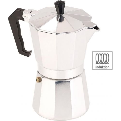  [아마존베스트]Cucina di Modena Espresso pot: espresso maker for 6 cups, suitable for induction cookers, 300 ml (Espresso induction).