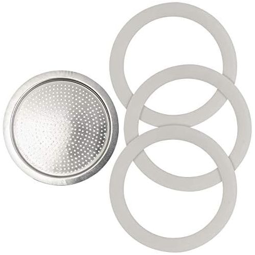  [아마존베스트]Cucina di Modena Accessories for Espresso Sealing Rings: Replacement Aluminium Sieve for 9 Cup Espresso Maker (Replacement Sealing Rings)