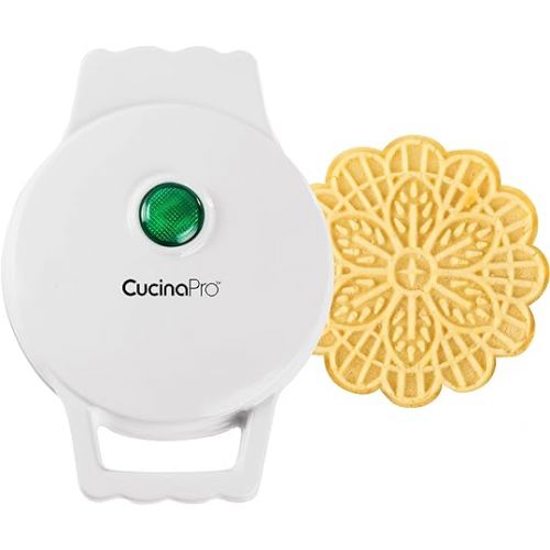  Mini Electric Pizzelle Maker - Makes One Personal Tiny Sized 4