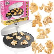 Unicorn Mini Waffle Maker- Creates 7 Different Unicorn Animal Shaped Waffles in Minutes- A Fun and Cool Magical Breakfast for Kids & Adults - Electric Non-Stick Waffler Iron, Fun Gift for Girls