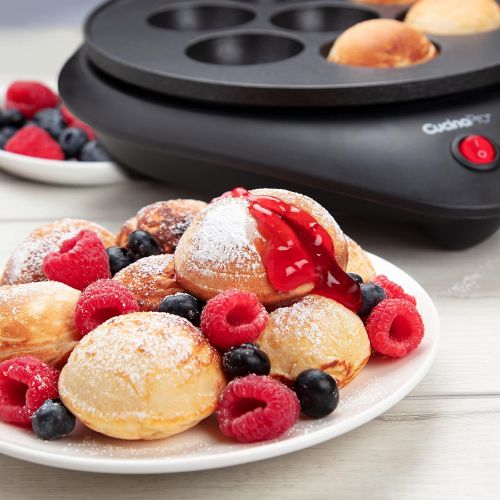  [아마존베스트]CucinaPro Takoyaki Pan and Ebelskiver Maker - Electric Non-stick Baker for Octopus Balls, Aebleskivers, Donut Holes and Cake Pops