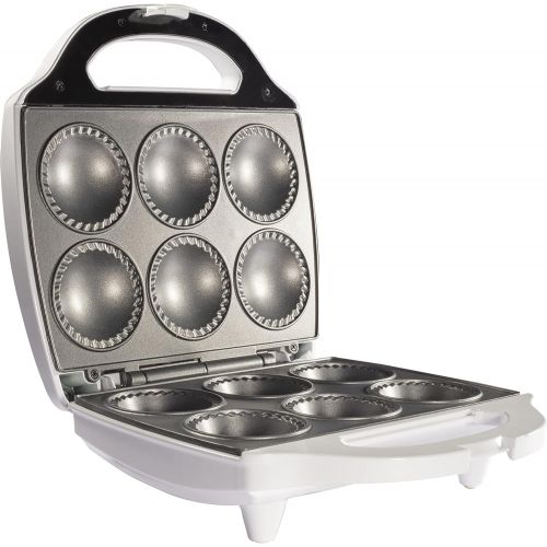  CucinaPro Mini Pie and Quiche Maker- Non-stick Baker Cooks 6 Small Quiches and Pies in Minutes- Dough Cutting Circle for Easy Dough Measurement- Better than Mini Pie Tins or Pans, Great Gift