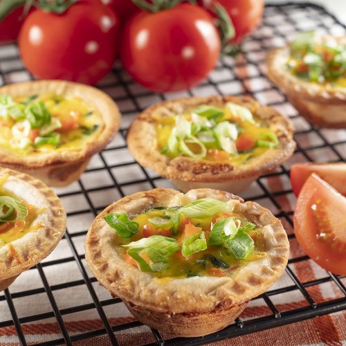  CucinaPro Mini Pie and Quiche Maker- Non-stick Baker Cooks 6 Small Quiches and Pies in Minutes- Dough Cutting Circle for Easy Dough Measurement- Better than Mini Pie Tins or Pans, Great Gift