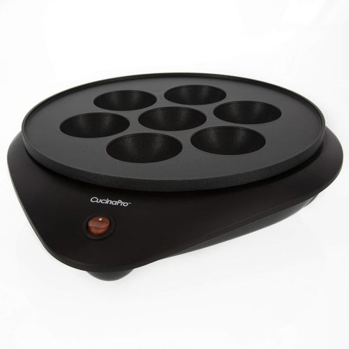  [아마존베스트]CucinaPro Takoyaki Pan and Ebelskiver Maker - Electric Non-stick Baker for Octopus Balls, Aebleskivers, Donut Holes and Cake Pops