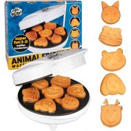 [아마존베스트]CucinaPro Animal Mini Waffle Maker- Makes 7 Fun, Different Shaped Pancakes Including a Cat, Dog, Reindeer & More - Electric Non-stick Waffler, Fun Gift