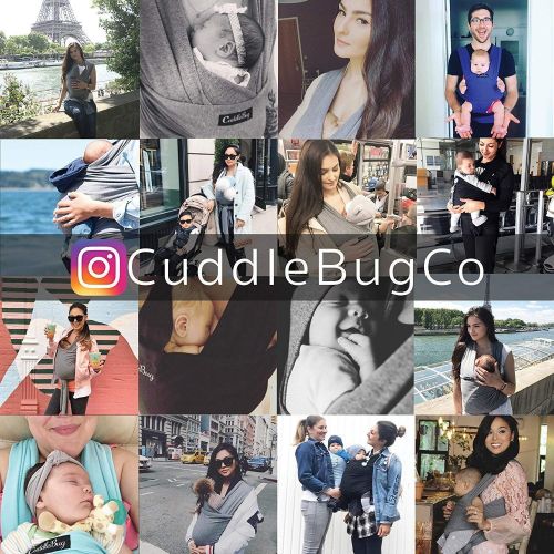  [아마존베스트]Baby Wrap Ergo Carrier Sling - by CuddleBug - Available in 8 Colors - Baby Sling, Baby Wrap Carrier,...