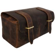 Cuero Leather Toiletry Dopp Kitt Leather Toiletry Bag For Men (Dopp Kit) The perfect gift and travel accessory.