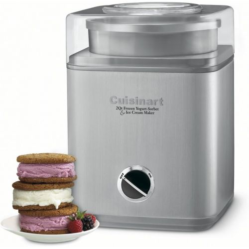  [무료배송] 쿠진아트 아이스크림 제조기 Cuisinart ICE-30BC Pure Indulgence 2-Quart Automatic Frozen Yogurt, Sorbet, and Ice Cream Maker - Silver