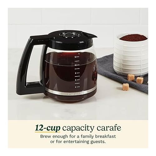  Cuisinart 12-Cup Replacement Glass Carafe for Coffee Maker, DCC-1200PRC