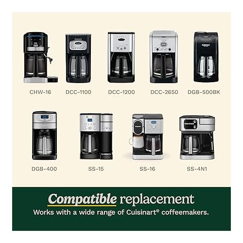  Cuisinart 12-Cup Replacement Glass Carafe for Coffee Maker, DCC-1200PRC