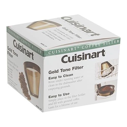  Cuisinart GTF Gold Tone Coffee Filter, 10-12 Cup Cone, Burr Mill