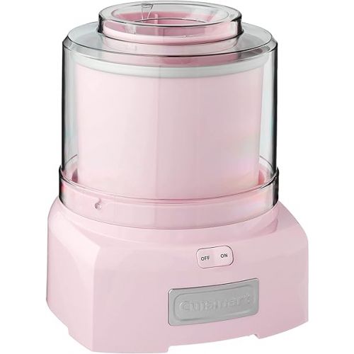  Cuisinart ICE-21PKP1 Frozen Yogurt - Ice Cream & Sorbet Maker, Pink, 1.5 Quart