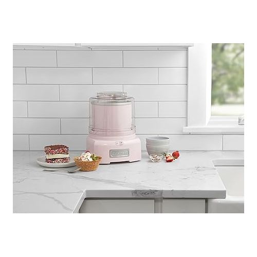  Cuisinart ICE-21PKP1 Frozen Yogurt - Ice Cream & Sorbet Maker, Pink, 1.5 Quart