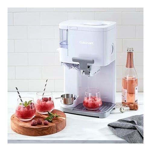  Cuisinart Soft Serve Ice Cream Machine- Mix It In Ice Cream Maker for Frozen Yogurt, Sorbet, Gelato, Drinks 1.5 Quart, White, ICE-48