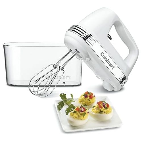  Cuisinart HM-90S Power Advantage Plus 9-Speed Handheld Mixer with Storage Case, White