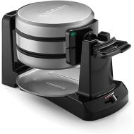 Cuisinart WAF-F40 Double Flip Belgian Waffle Maker, 1400 watts, New Black/Stainless