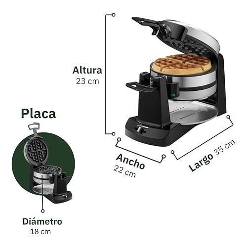  Cuisinart WAF-F40 Double Flip Belgian Waffle Maker, 1400 watts, New Black/Stainless