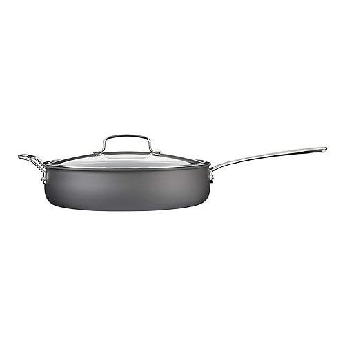  Cuisinart Contour Hard Anodized 5-Quart Saute Pan with Helper Handle and Cover