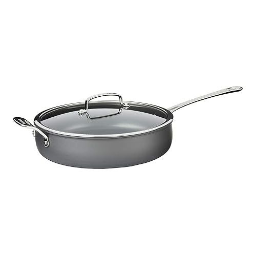  Cuisinart Contour Hard Anodized 5-Quart Saute Pan with Helper Handle and Cover