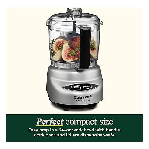  Cuisinart Food Processor, Mini-Prep 3 Cup, 24 oz, Brushed Chrome and Nickel, DLC-2ABC