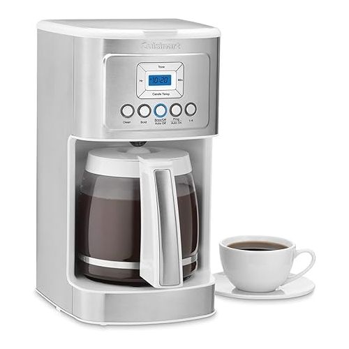  Cuisinart DCC-3200WP1 Perfectemp Coffee Maker, 14-Cup Glass, White