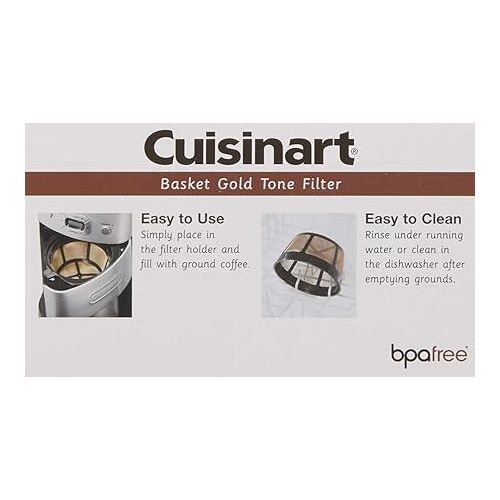  Cuisinart GTF-B Gold Tone Coffee Filter, Basket, Burr Mill