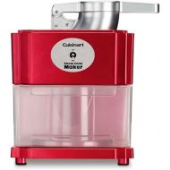 Cuisinart Snow Cone Machine - Makes 5 Icy Cones for Slushies & Frozen Drinks - Includes Reusable & Paper Cones, Red, SCM-10P1