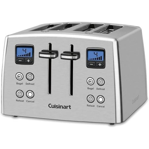  Cuisinart CPT-435P1 4-Slice Countdown Motorized Toaster, Stainless Steel